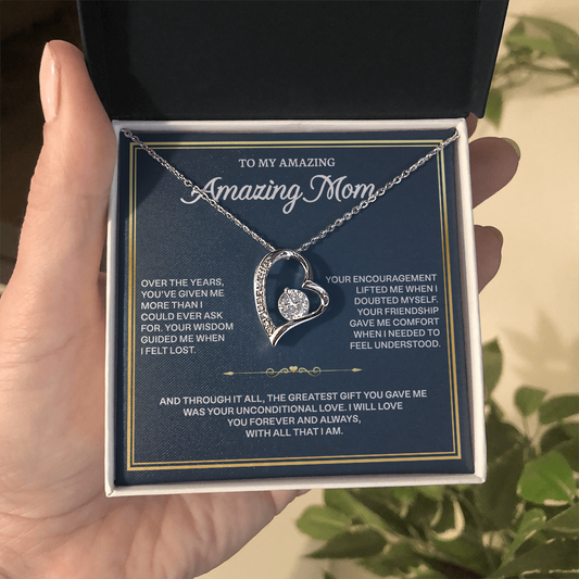 To My Mom - Forever Love Necklace, Jewelry for Mother's Day