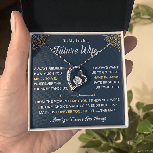 To My Future Wife Heart Necklace - Unique Gifts For Her