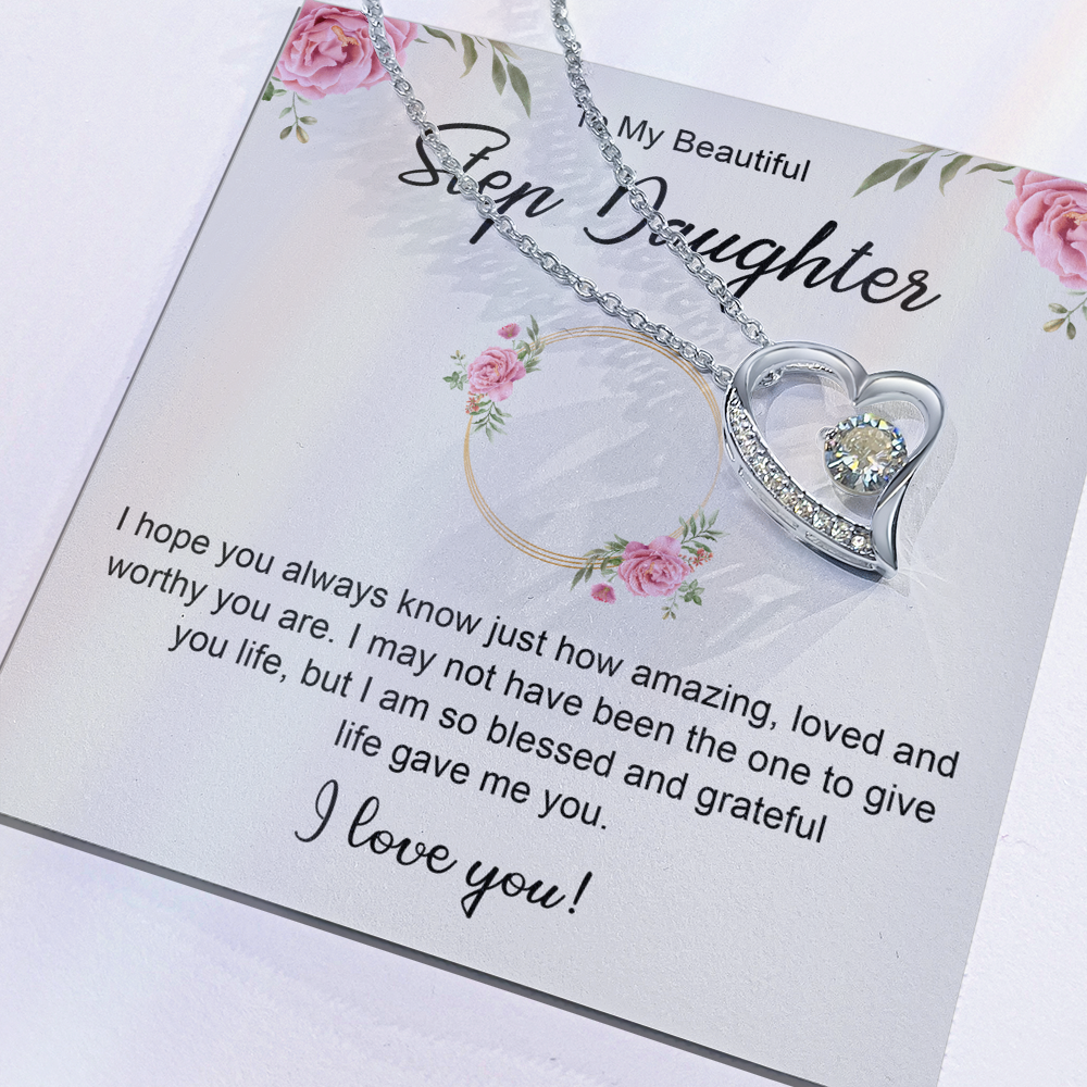 Women's Jewelry Gifts, To My Bonus Daughter Necklace