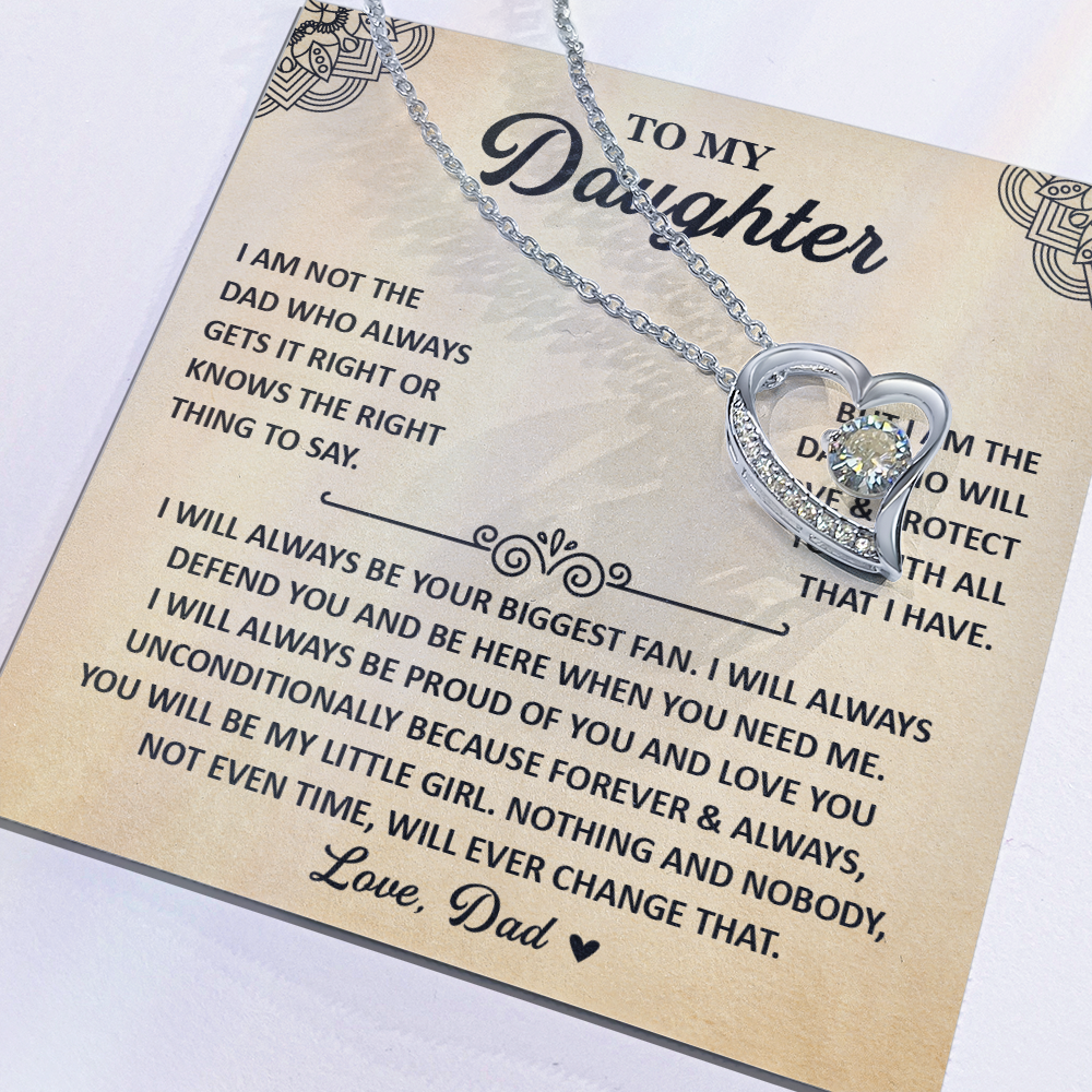 Daughter Necklace From Mom, 925 Sterling Silver Necklace