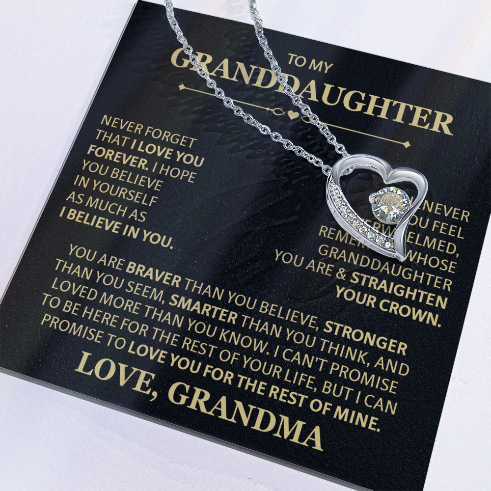 To Granddaughter Necklaces, Forever Love Necklace