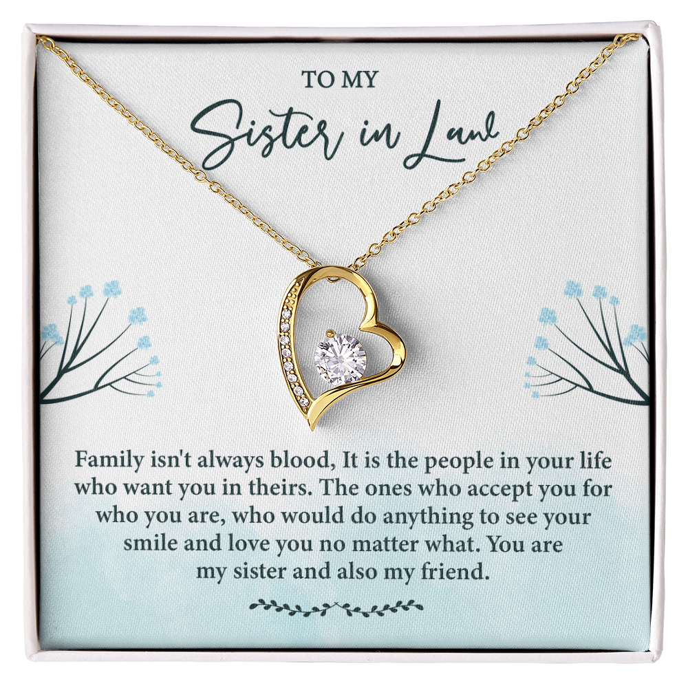 Sister in Law Necklace, Forever Love Necklace