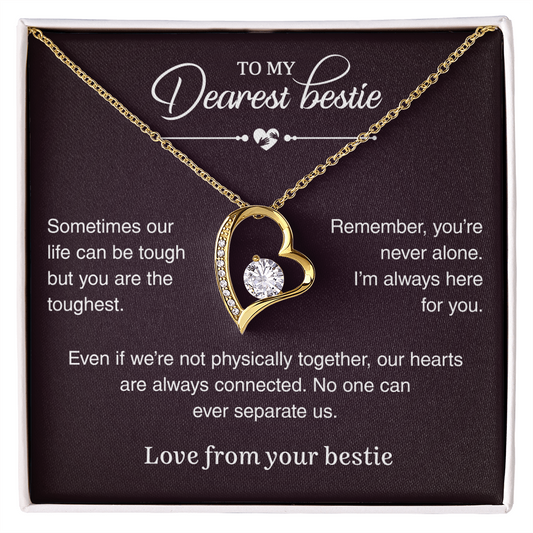 Gold Heart Necklace For Her - Special Gift For Best Friend