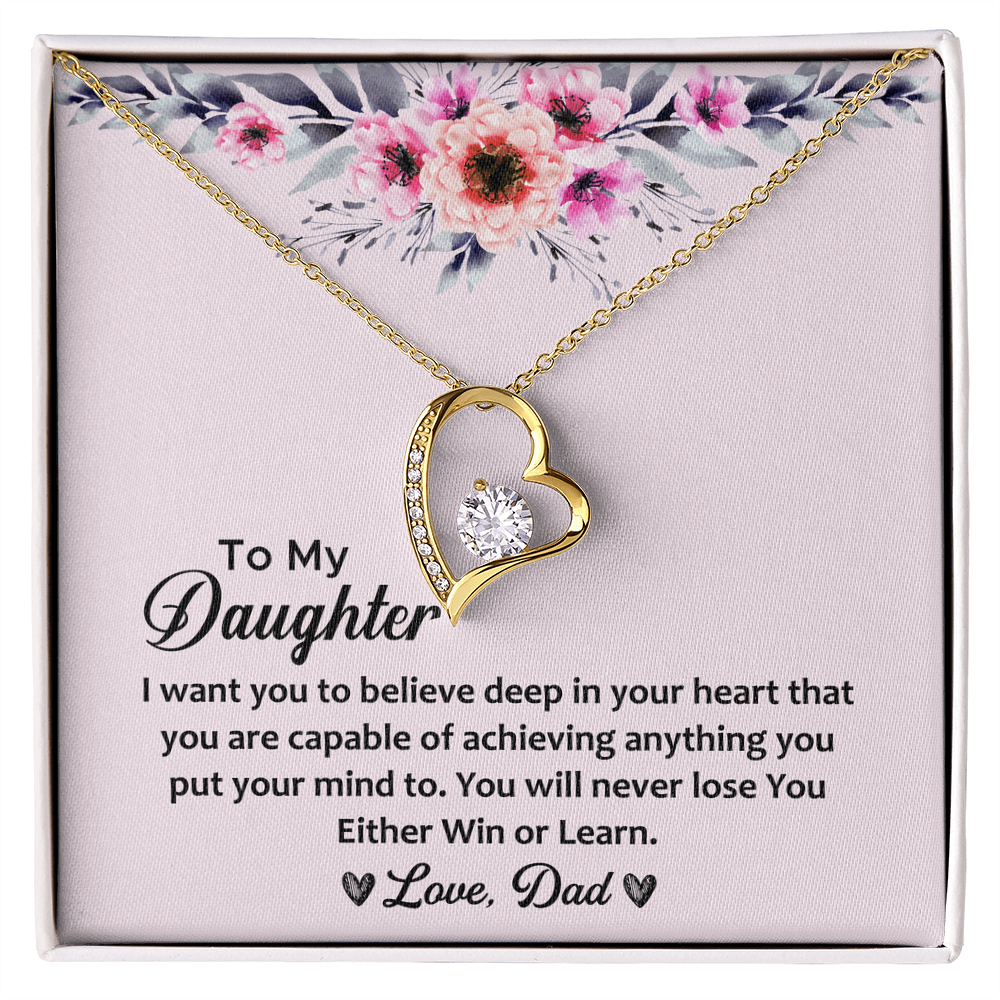 Women - To My Daughter Forever Love Necklace