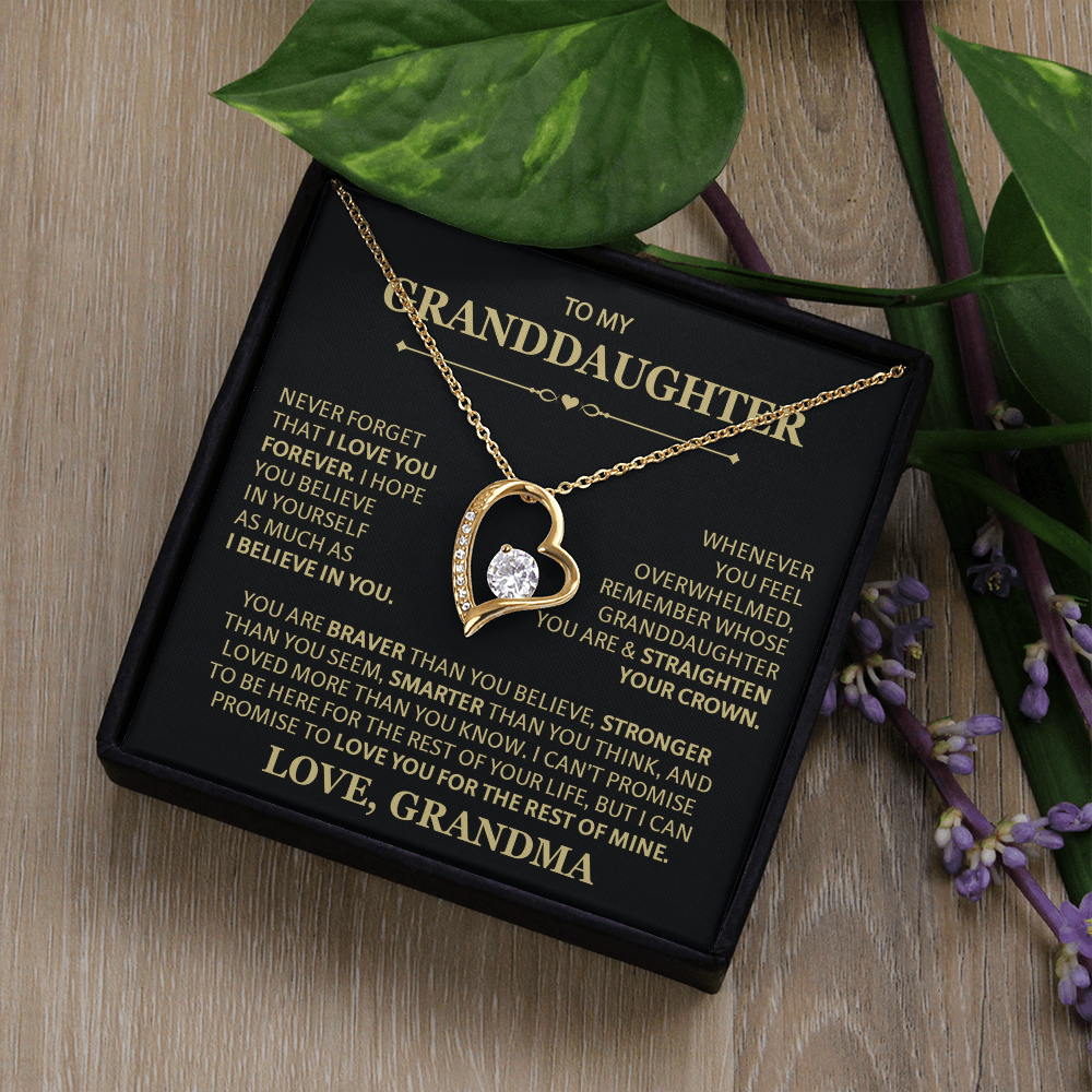 To Granddaughter Necklaces, Forever Love Necklace