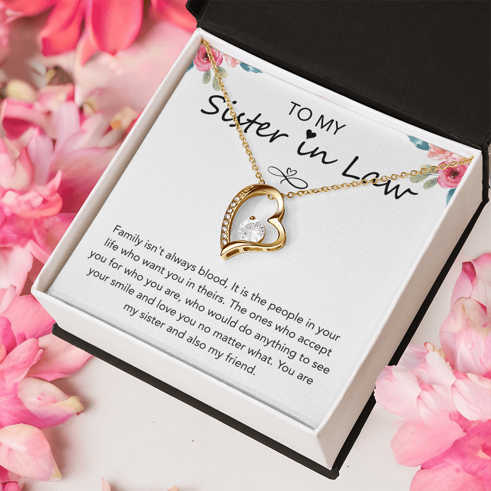 Valentines Day Gifts for Sister in law, Forever Love Necklace