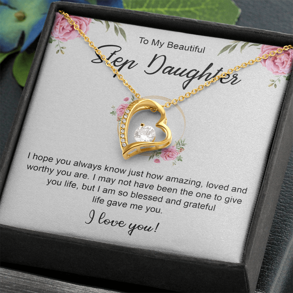 Women's Jewelry Gifts, To My Bonus Daughter Necklace