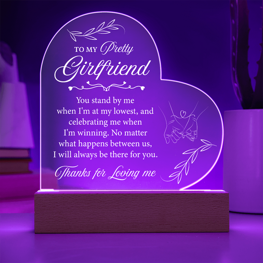 Acrylic Plaque for My Girlfriend - Thoughtful Gift for Her
