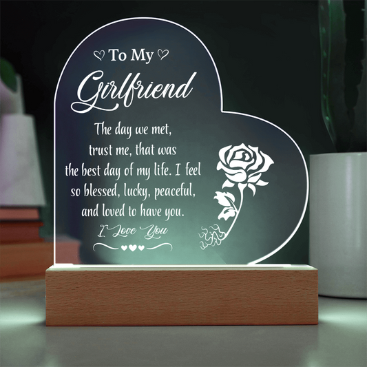 Acrylic Plaque - Best Romantic Gifts for Girlfriend