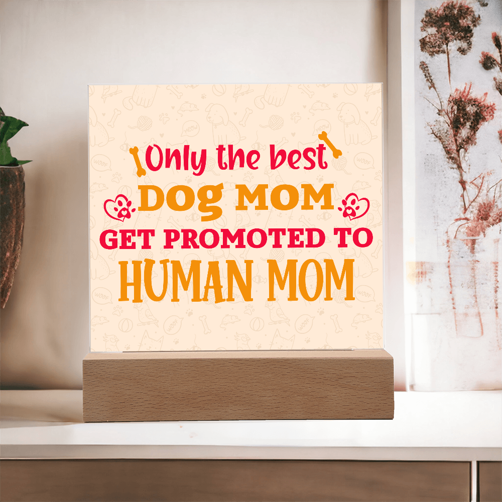 Cute Wooden LED Sign for Dog Lovers, Pet Moms