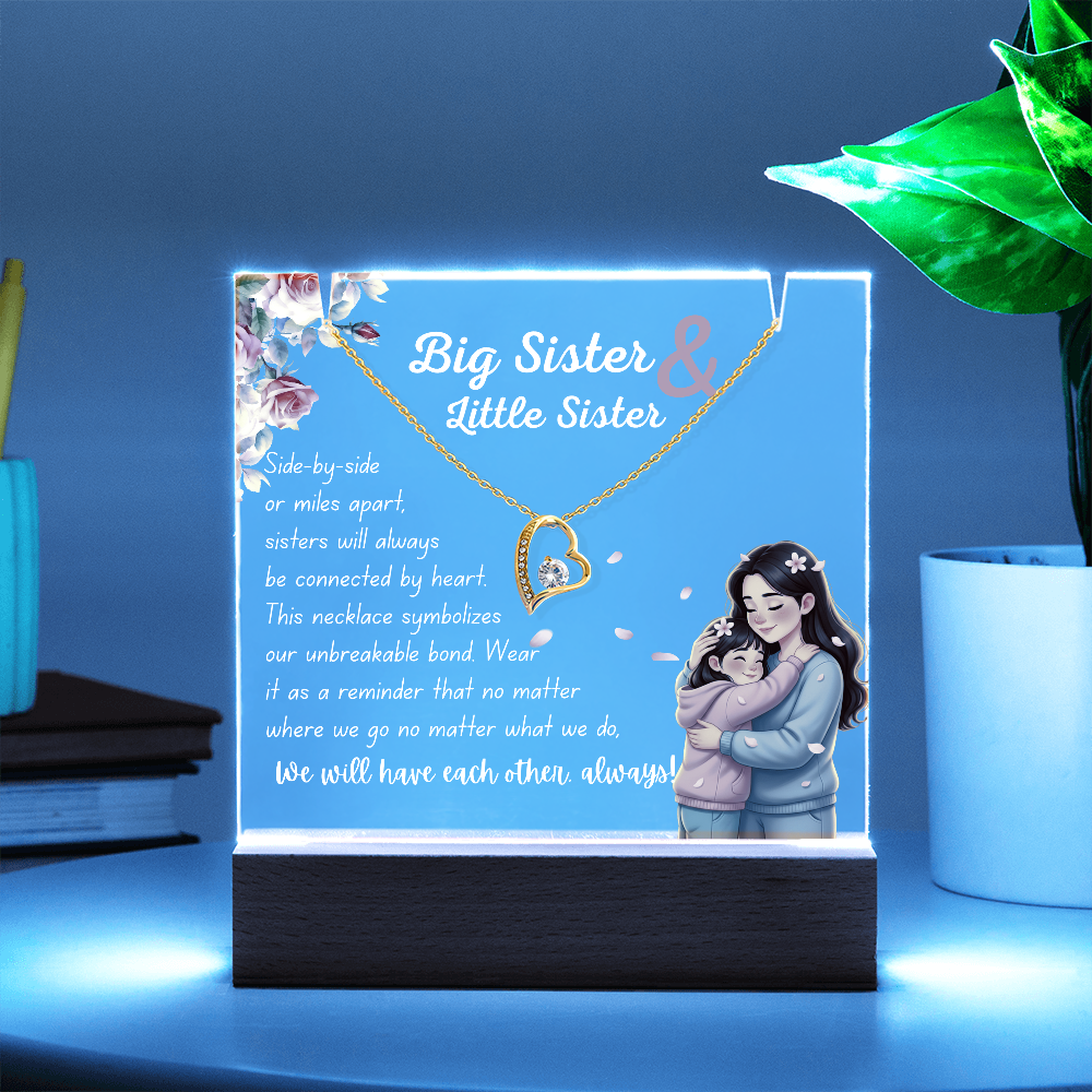 Big Sister Necklace – Heartfelt Gift of Love & Connection from Sister
