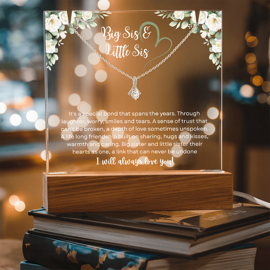 Big Sis & Little Sis Necklace – Timeless Sister Bond Gift
