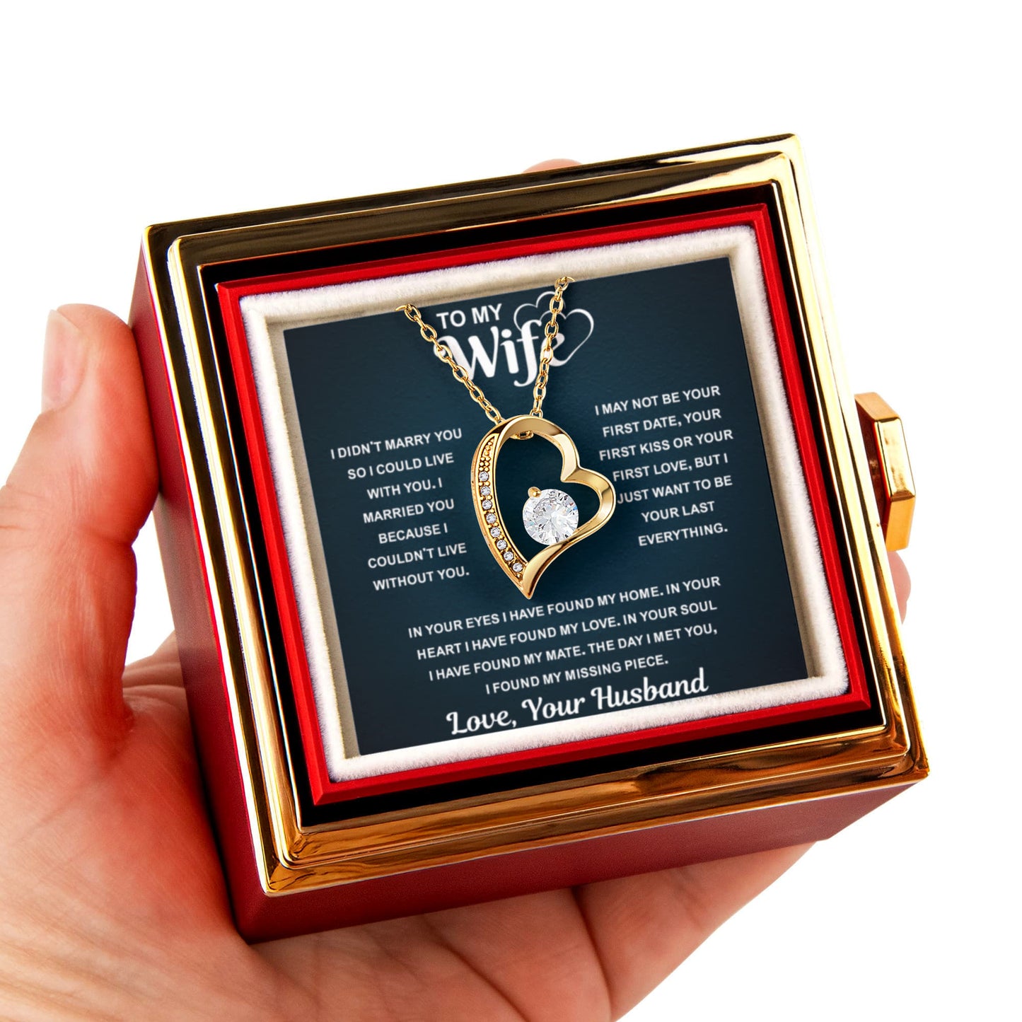 Best Gifts for Wife, When Your Wife Puts It On, Her Heart Shines Through
