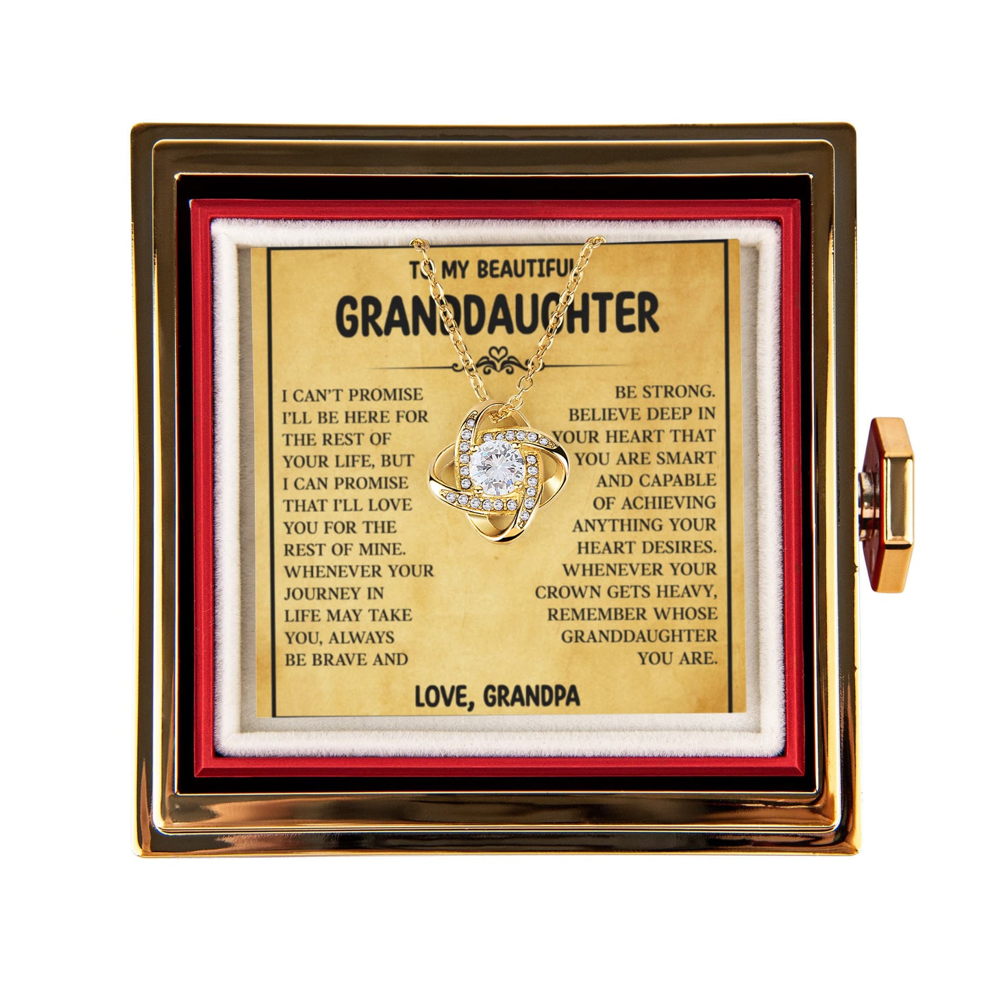 Granddaughter Necklace from Grandparents, Best Necklace for Granddaughter