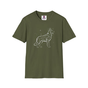 Shepherd Starry Night Dog - German Shepherd T Shirts