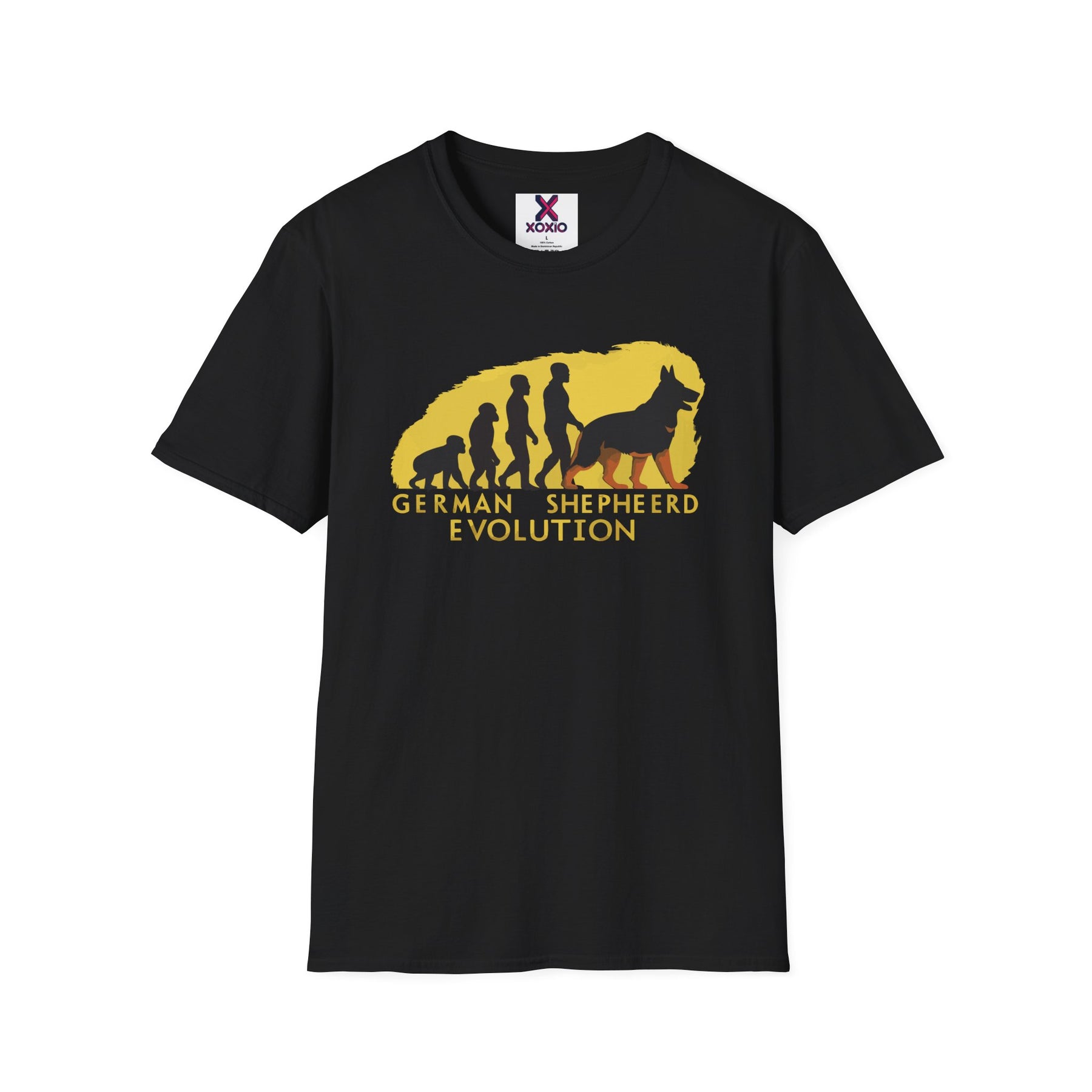 German Shepherd Evolution - A man to Dog- German Shepherd T Shirts