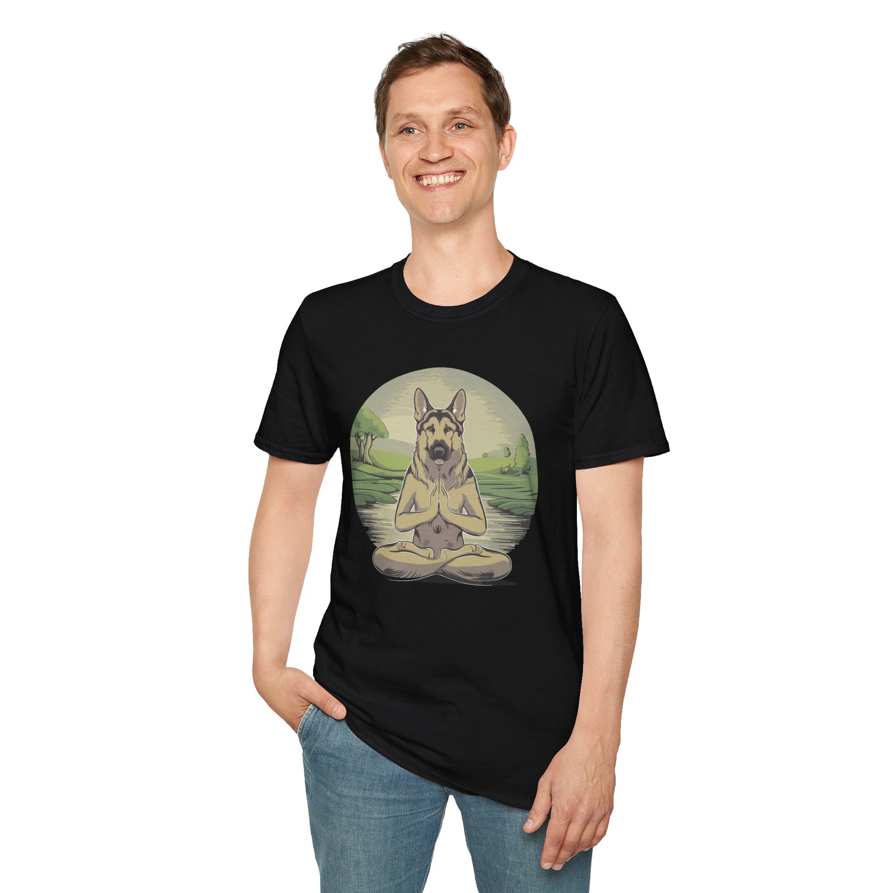 The Zen Shepherd - German Shepherd T Shirts