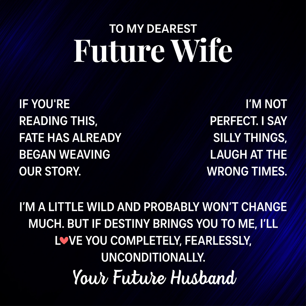 To My Future Wife Necklace - Beauty Necklaces For Girlfriend