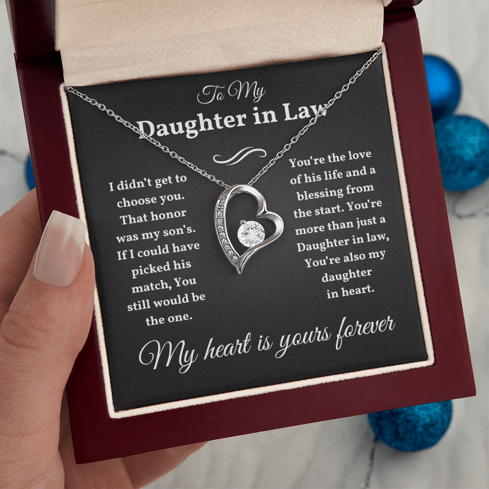 Daughter In Law Necklace From Mother, Daughter In Law Birthday Gifts