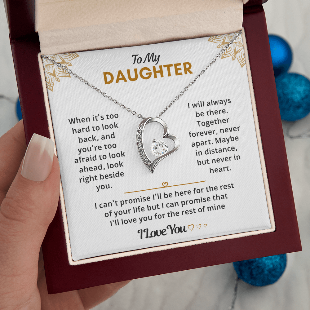 Daughter Necklace from Dad, She glows like she was born for this moment