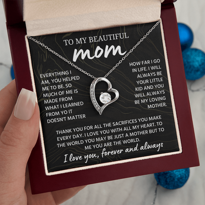 Mom Necklace from Daughter or Son, Birthday Gifts for Mom