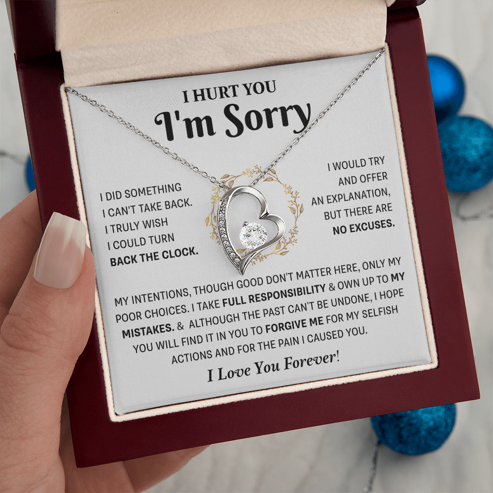 Apology Gifts Birthday Jewelry for Wife Forever Love necklace for women