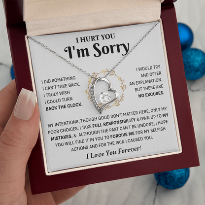 Apology Gifts Birthday Jewelry for Wife Forever Love necklace for women