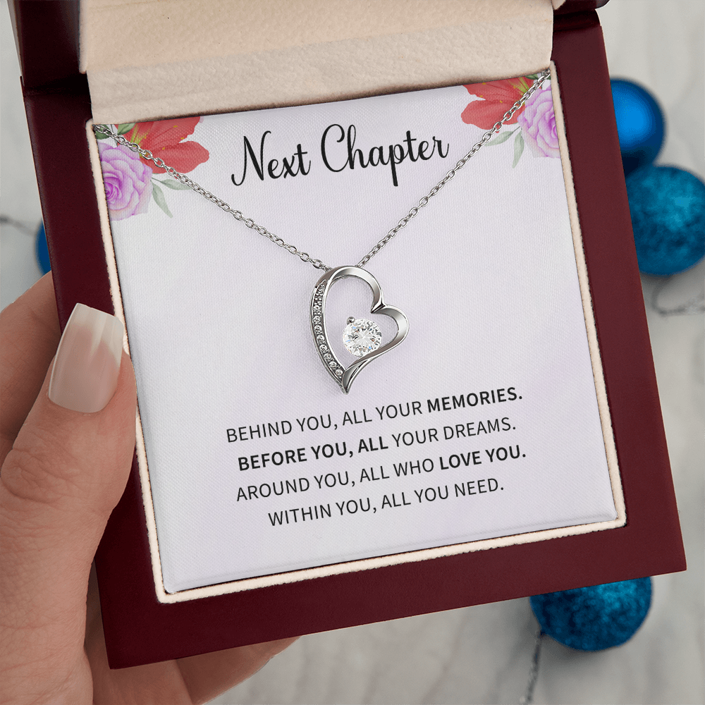 New Chapter Fresh Start Gift for wife from husband Divorcee Love Necklace
