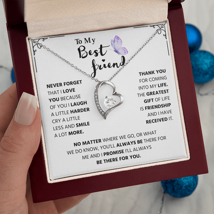Gifts for Best Friend, Forever Love Necklace