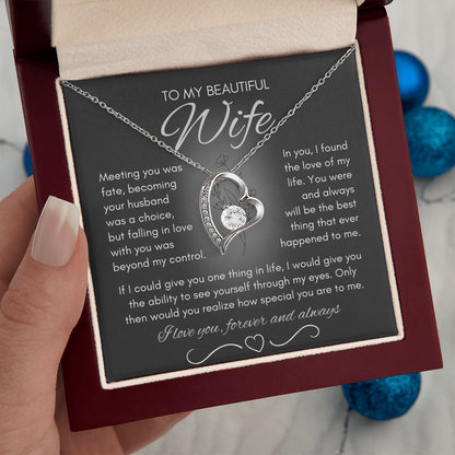 Wife Necklace from Husband, Birthday Gifts for Wife