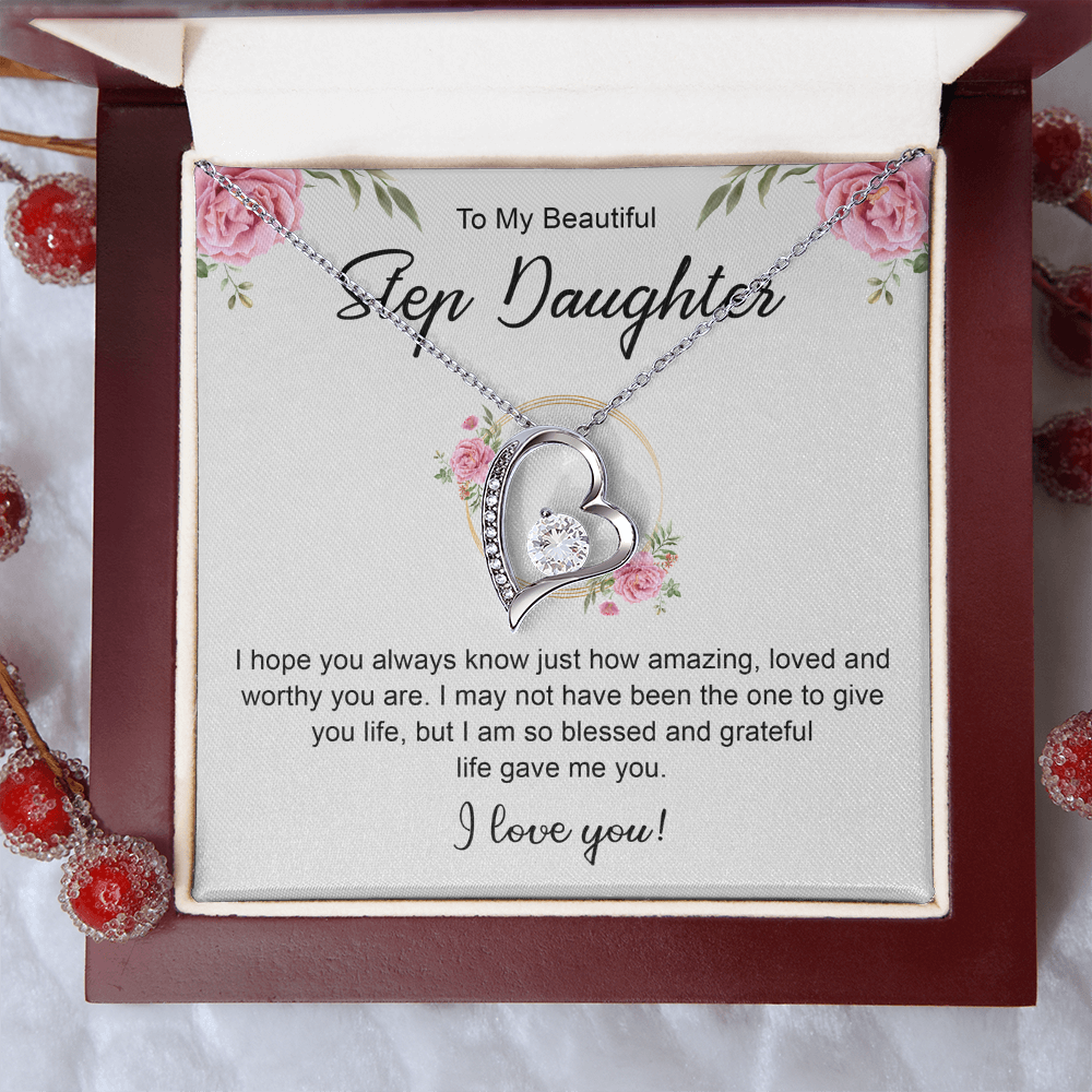 Women's Jewelry Gifts, To My Bonus Daughter Necklace