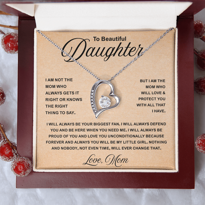 To My daughter Necklace for dad, It Makes Her Smile Shine Even Brighter