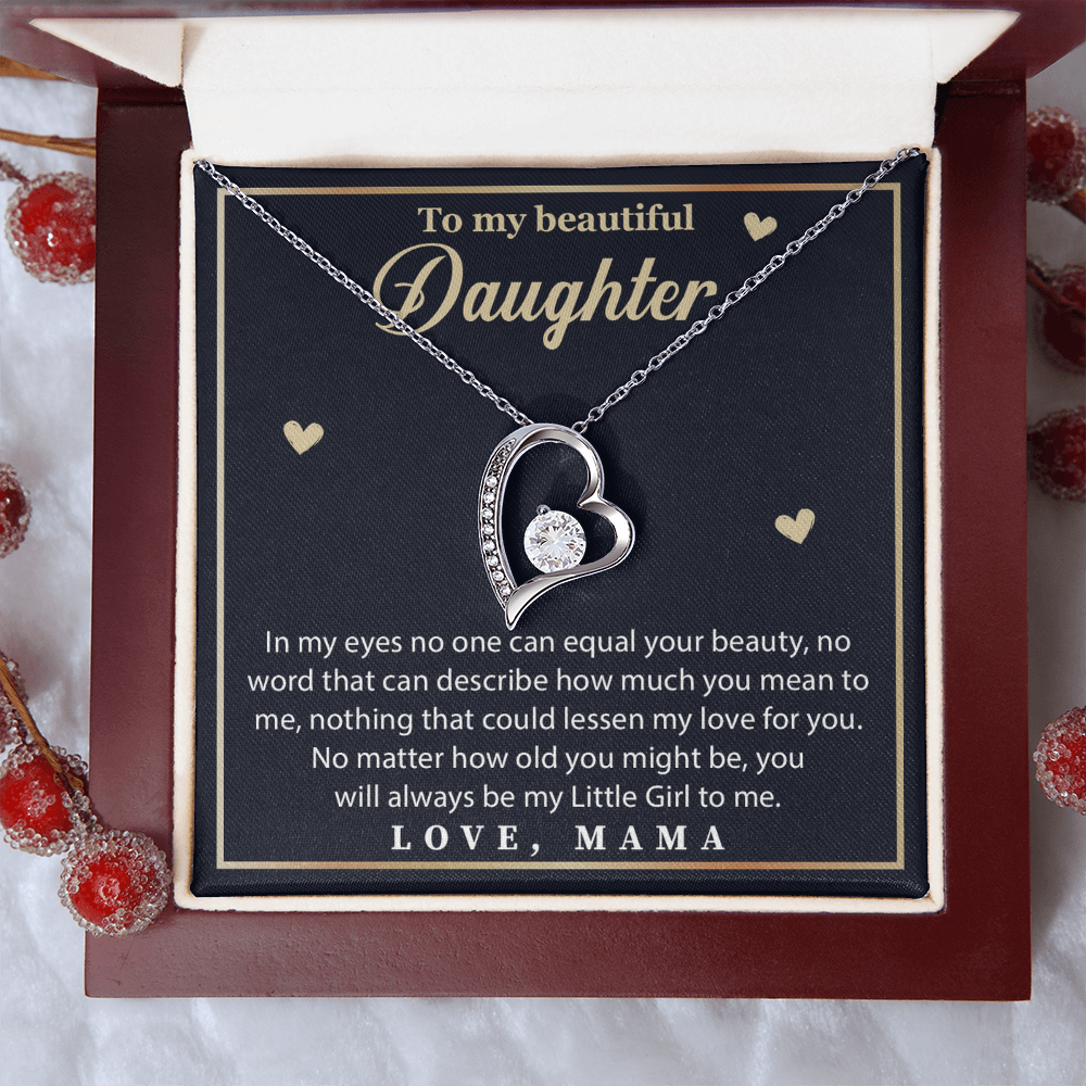 To My Beautiful Daughter Necklace, Pendant from Mom & Dad