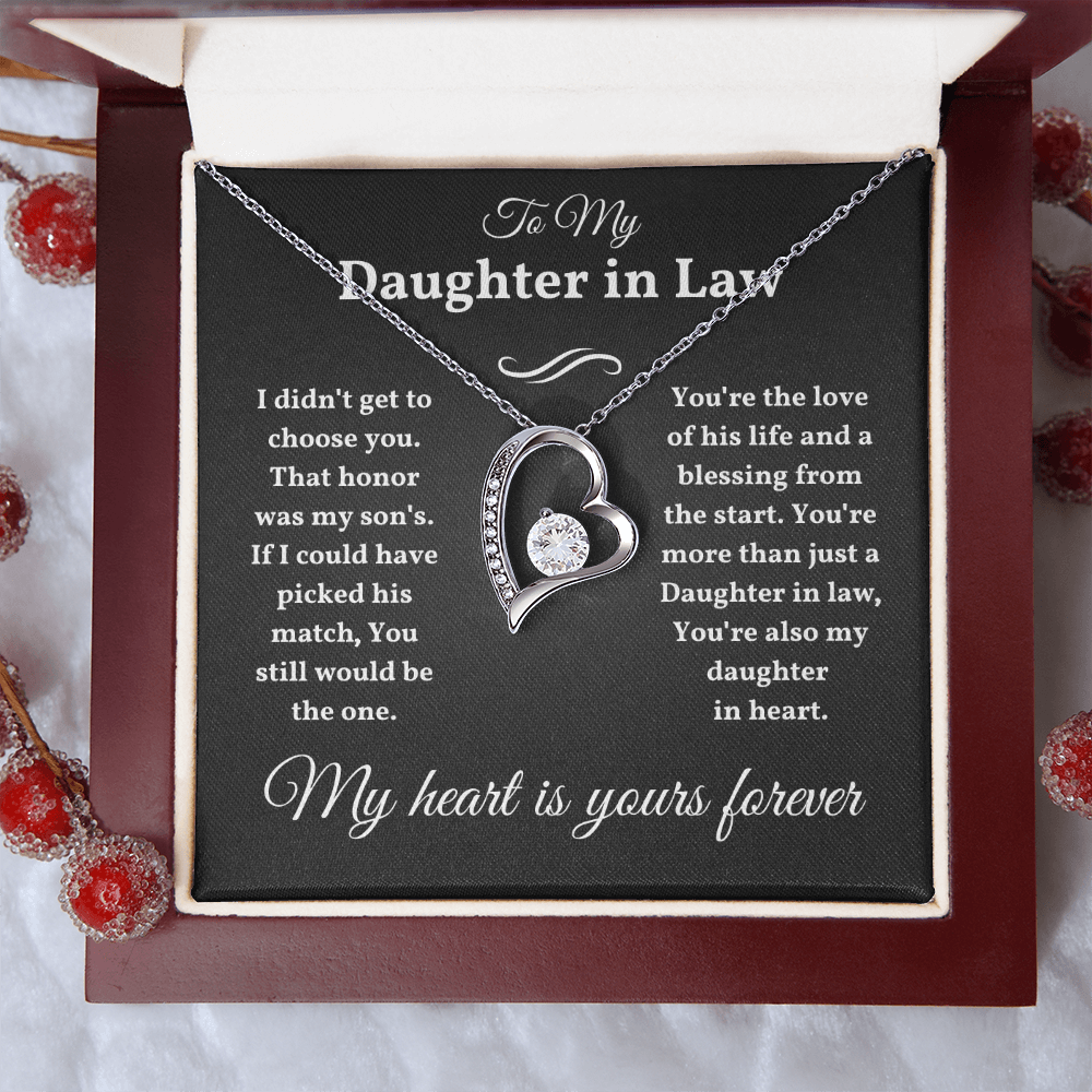 Daughter In Law Necklace From Mother, Daughter In Law Birthday Gifts