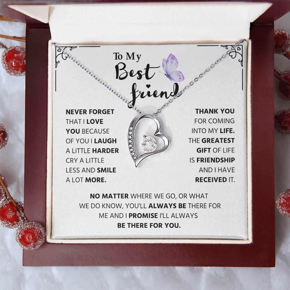Gifts for Best Friend, Forever Love Necklace