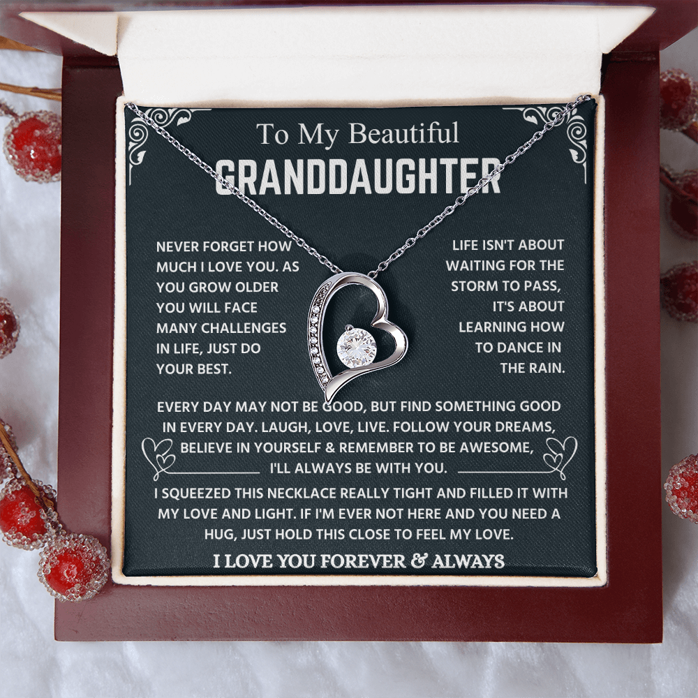 Granddaughter Necklace From Grandpa, It Lights Up Her Already Radiant Smile
