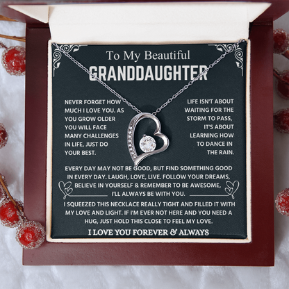 Granddaughter Necklace From Grandpa, It Lights Up Her Already Radiant Smile
