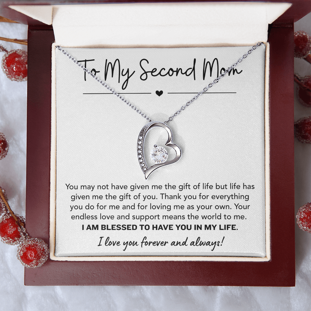 To My Bonus Mom Necklace, Valentines Day Gifts