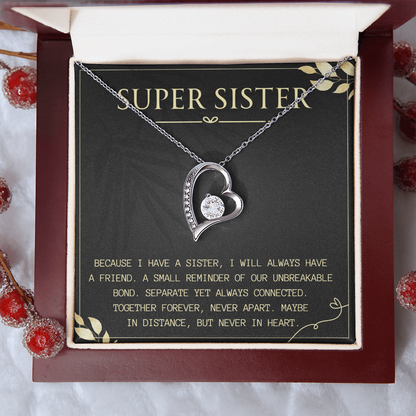 Birthday Gift for Sister, Forever Love Necklace for Her