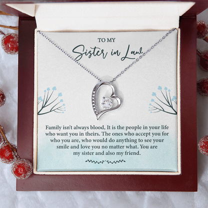 Sister in Law Necklace, Forever Love Necklace