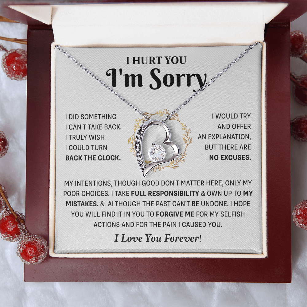 Apology Gifts Birthday Jewelry for Wife Forever Love necklace for women