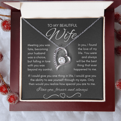 Wife Necklace from Husband, Birthday Gifts for Wife