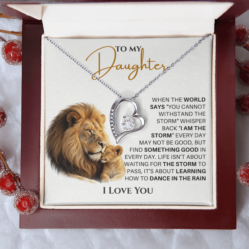 Forever Love Necklace, She glows like she was born for this moment