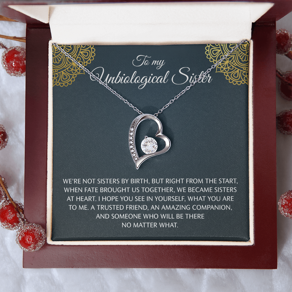 To My Step Sister Necklace, Forever Love Necklace