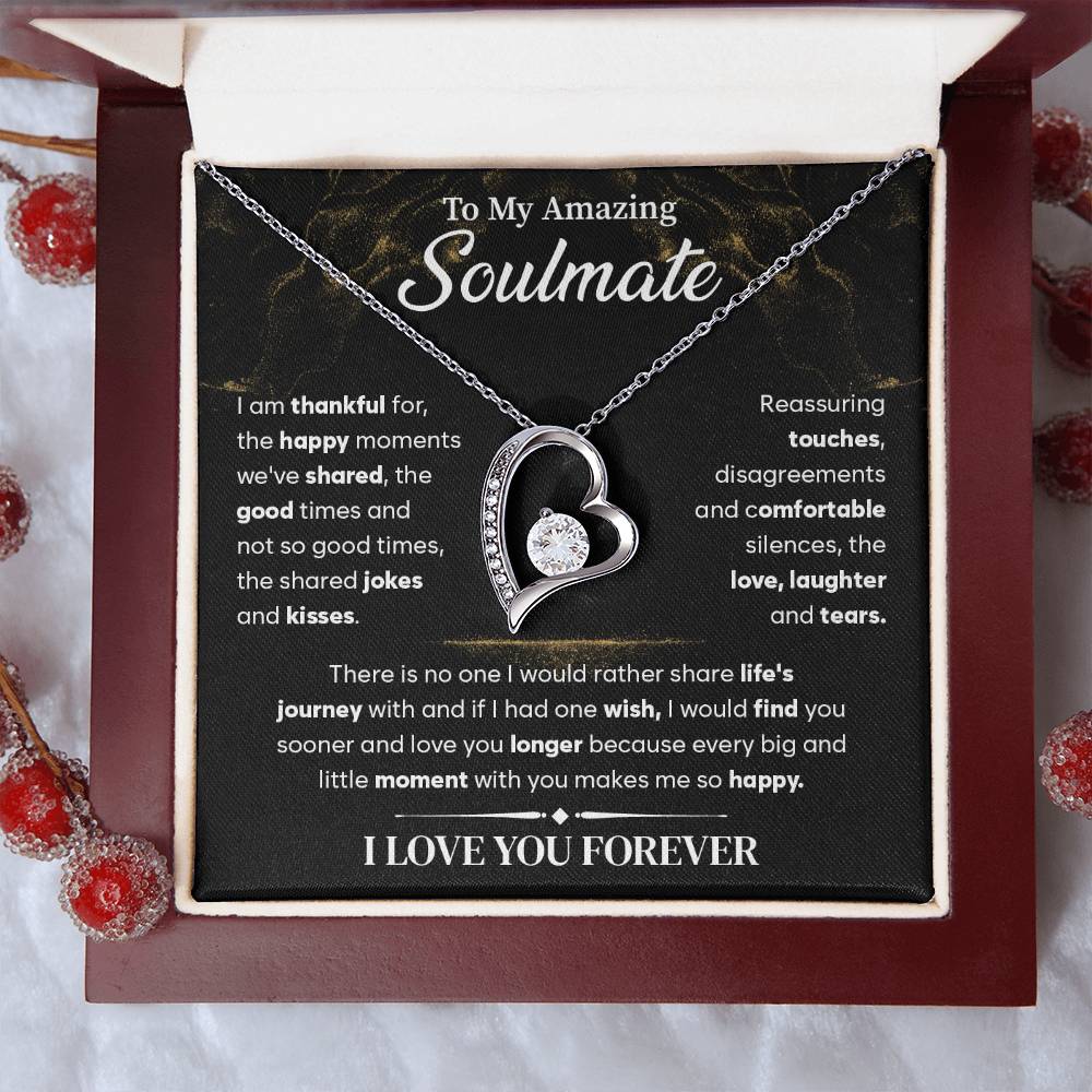 To My Soulmate Necklace, Forever Love Necklace