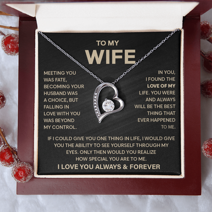 Wife Anniversary Gift, Forever Love Necklace