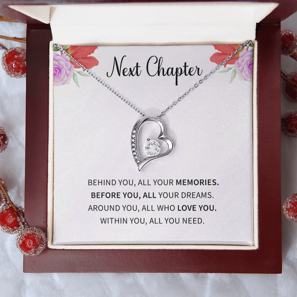 New Chapter Fresh Start Gift for wife from husband Divorcee Love Necklace