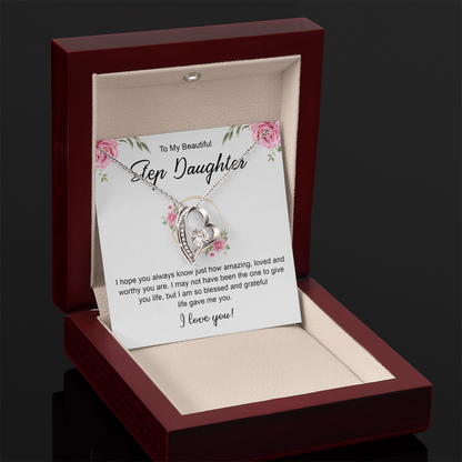 Women's Jewelry Gifts, To My Bonus Daughter Necklace
