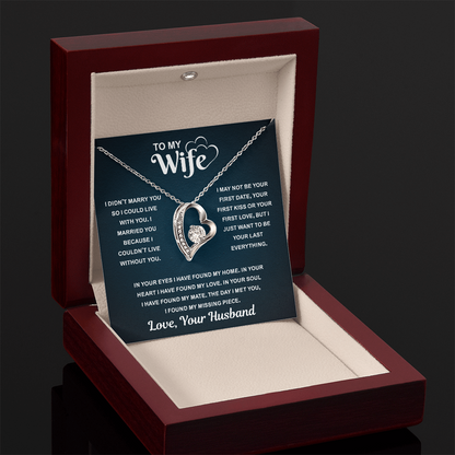 Best Gifts for Wife, When Your Wife Puts It On, Her Heart Shines Through