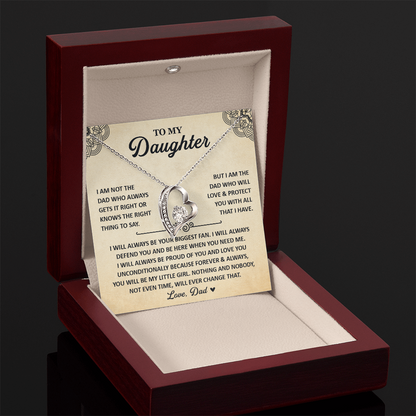 Daughter Necklace From Mom, 925 Sterling Silver Necklace
